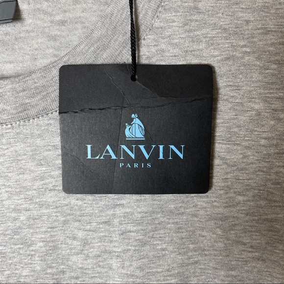 Lanvin Gray Patchwork T-Shirt - Picture 6 of 7